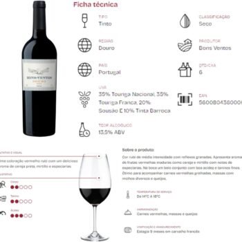 Vinho Bons Ventos Douro Tinto 750ml